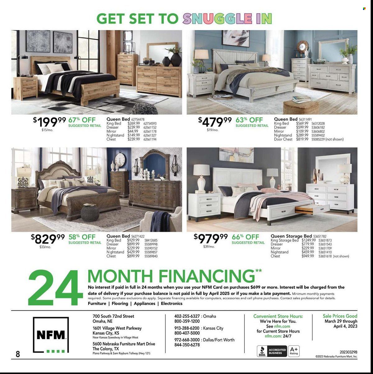 Nebraska Furniture Mart (IA, KS, NE, TX) Weekly Ad Flyer Specials March 29 to April 4, 2023