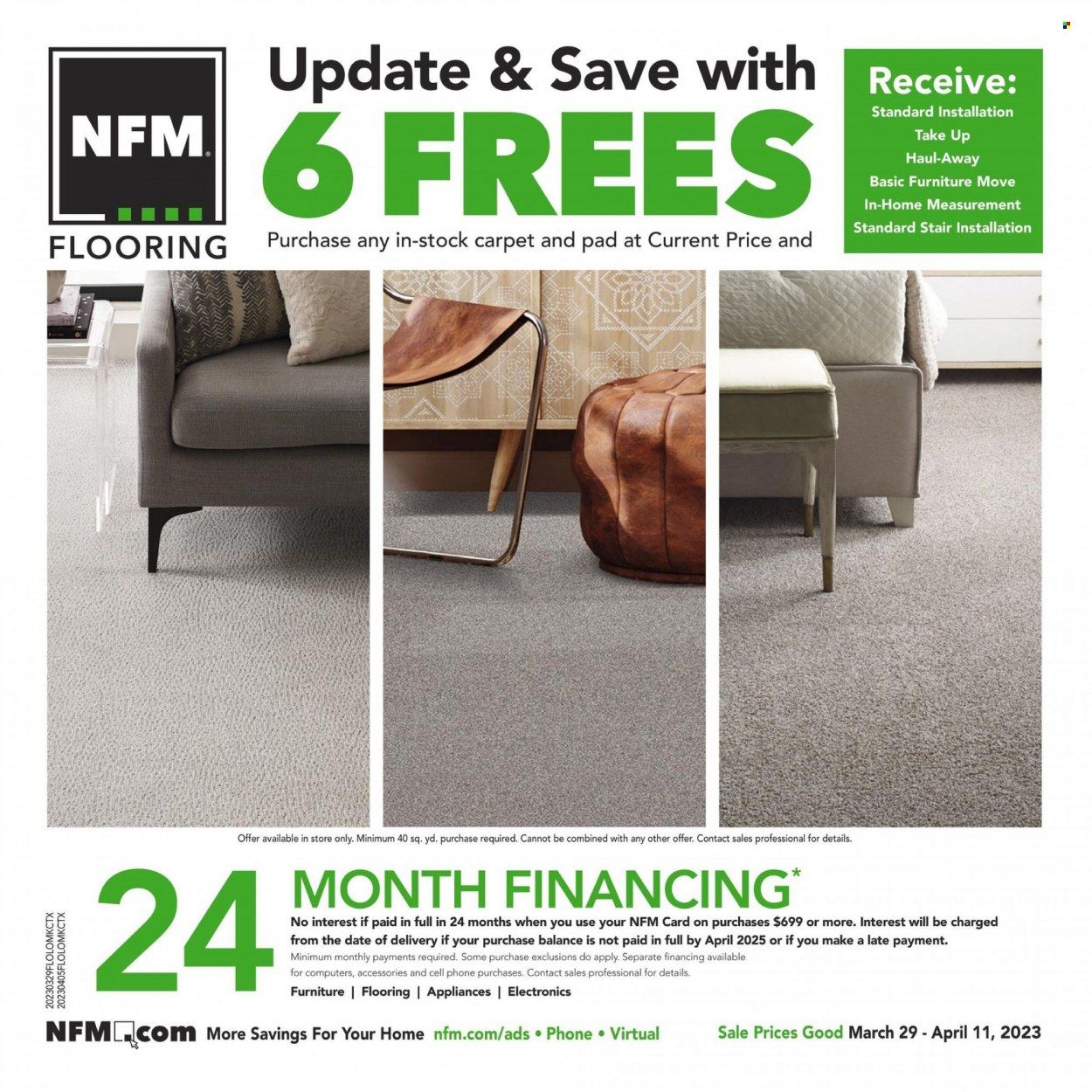 Nebraska Furniture Mart (IA, KS, NE, TX) Weekly Ad Flyer Specials March 29 to April 11, 2023