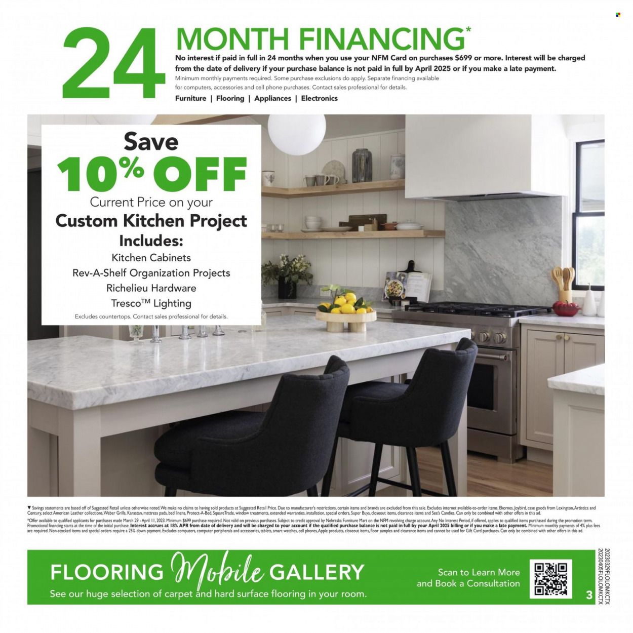 Nebraska Furniture Mart (IA, KS, NE, TX) Weekly Ad Flyer Specials March 29 to April 11, 2023