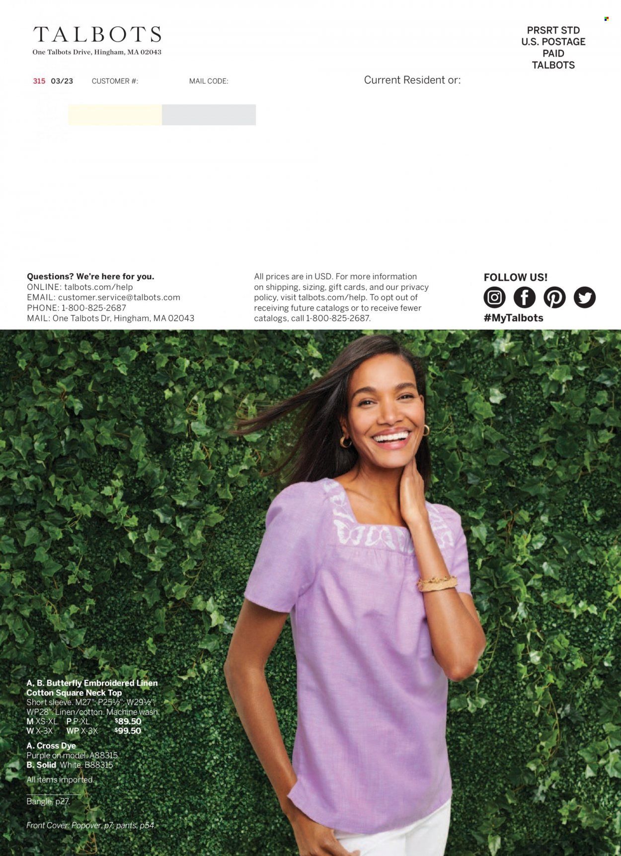 Talbots Weekly Ad Flyer Specials April 1 to April 30, 2023
