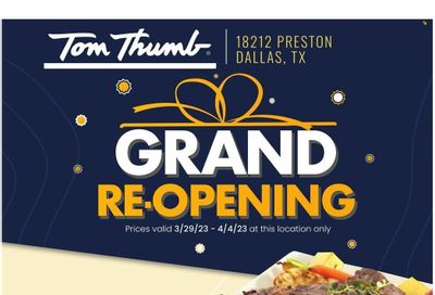 Tom Thumb (TX) Weekly Ad Flyer Specials March 29 to April 4, 2023