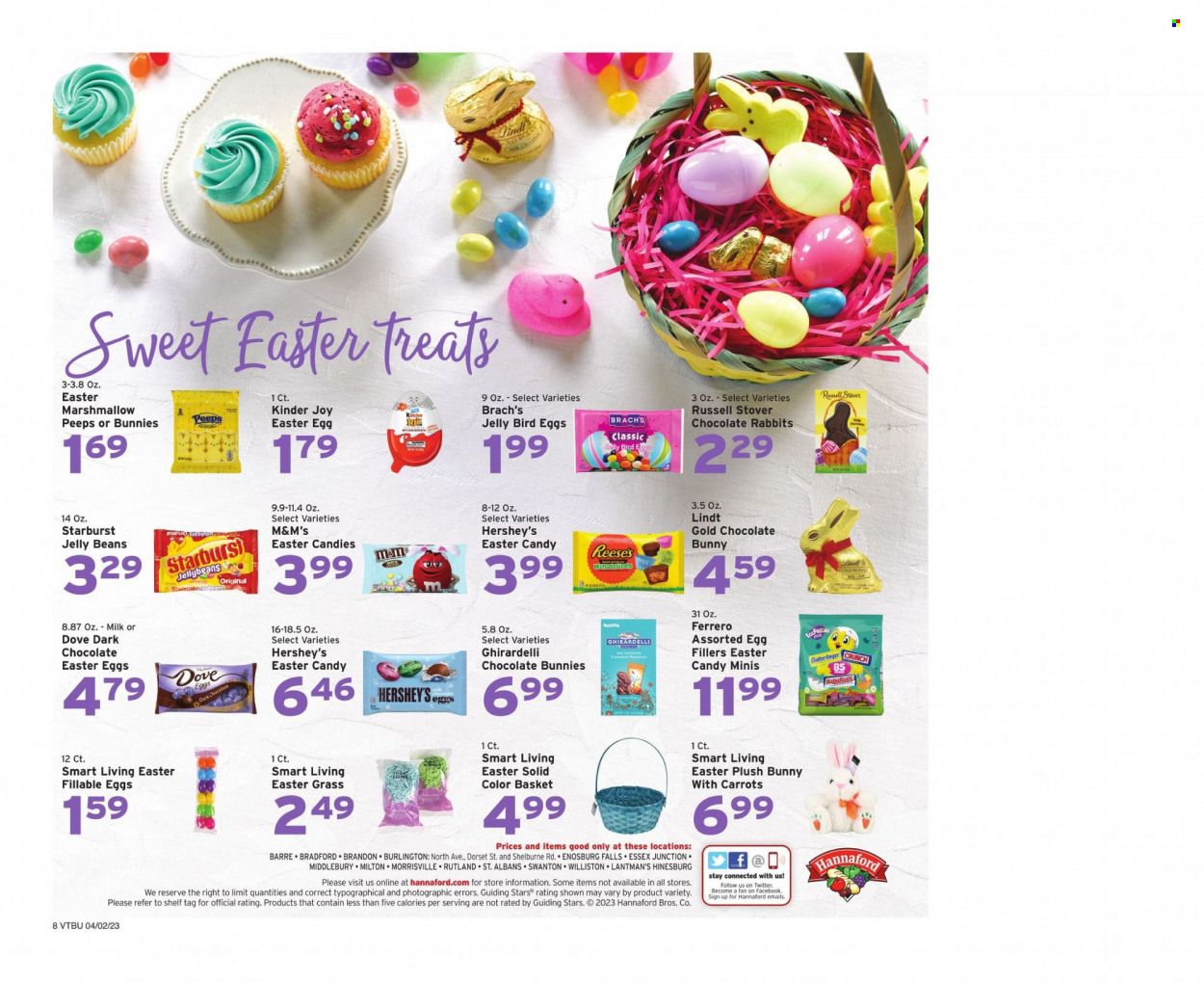 Hannaford (VT) Weekly Ad Flyer Specials April 2 to April 8, 2023