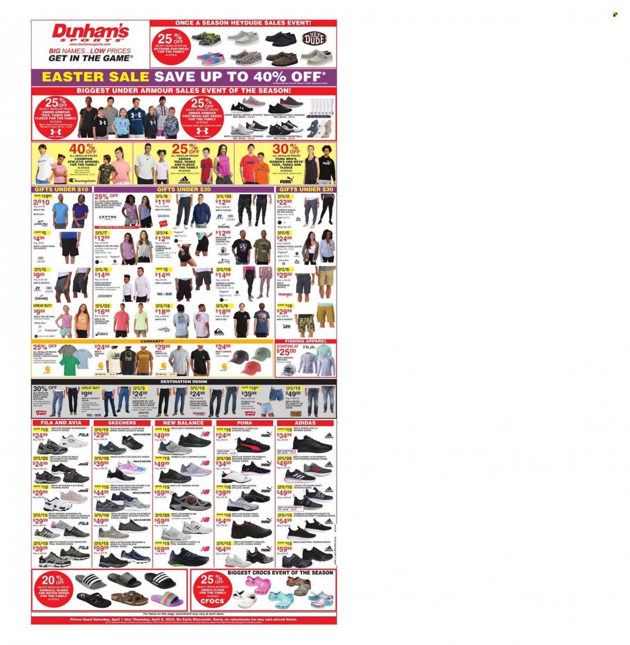 Dunham's Sports (MI, PA, WI) Weekly Ad Flyer Specials April 1 to April 6, 2023