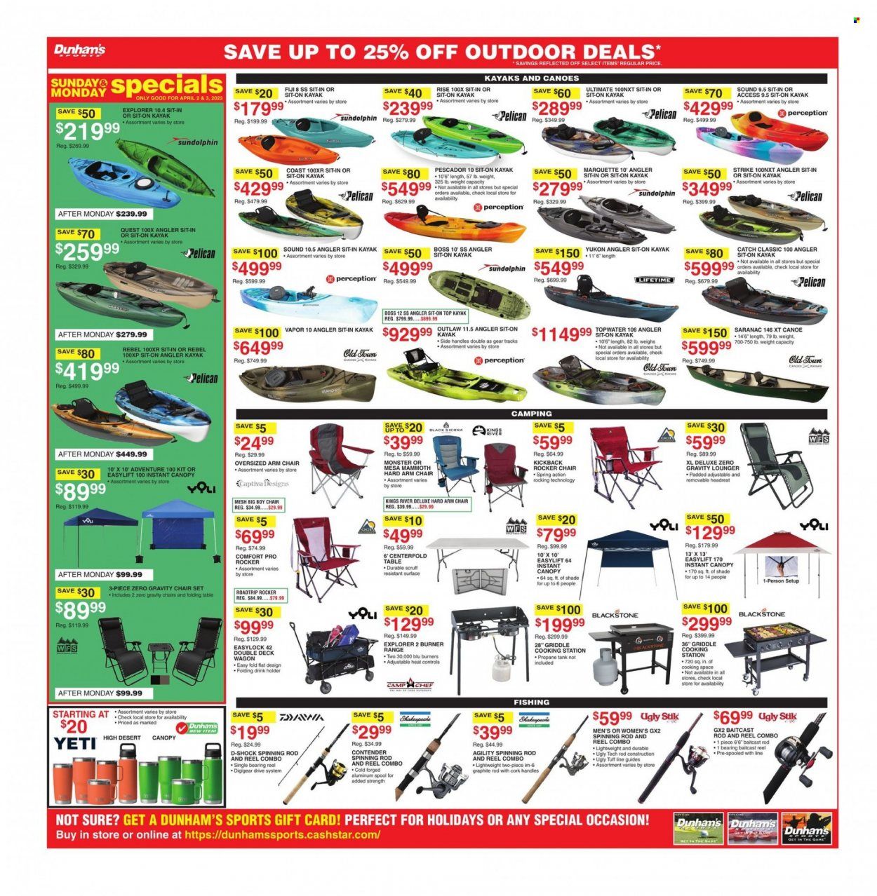 Dunham's Sports (MI, PA, WI) Weekly Ad Flyer Specials April 1 to April 6, 2023
