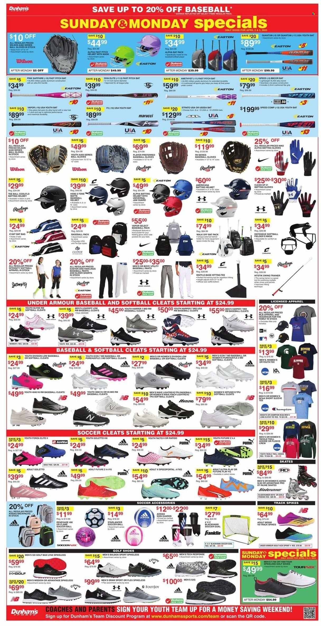 Dunham's Sports Weekly Ad Flyer Specials April 1 to April 6, 2023
