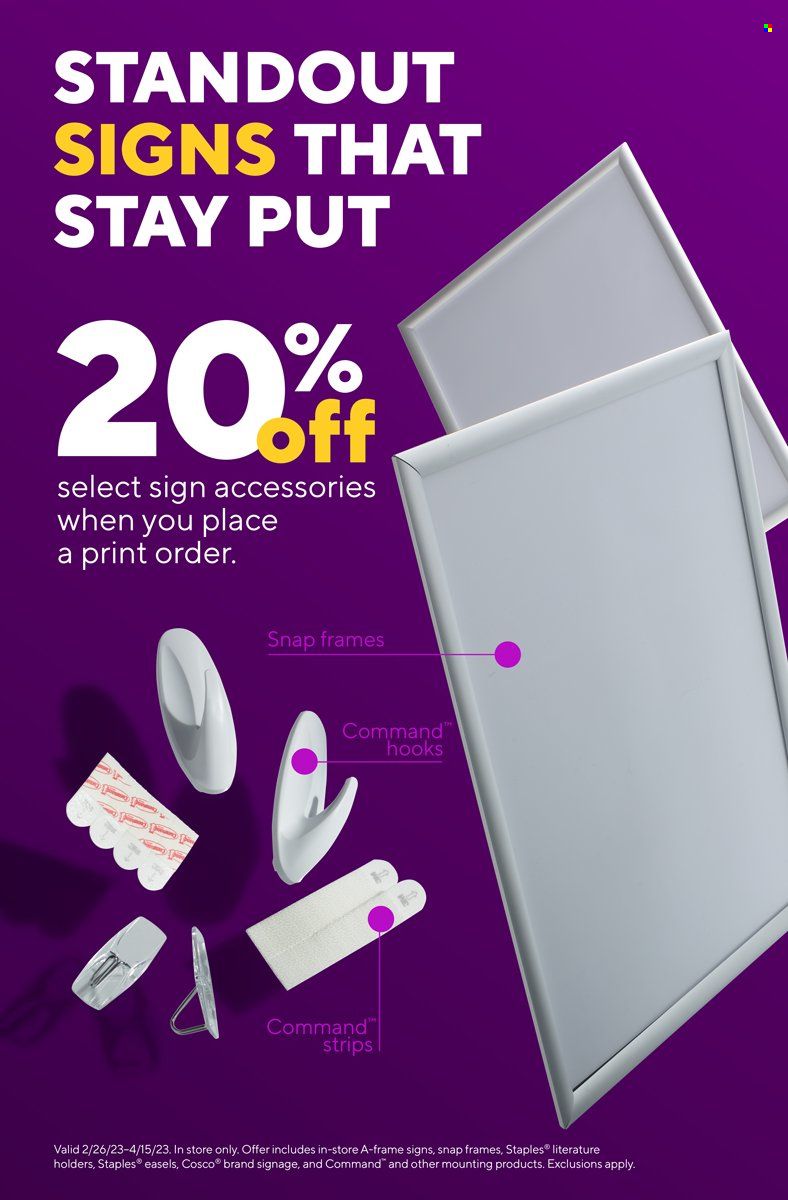Staples Weekly Ad Flyer Specials April 2 to April 8, 2023