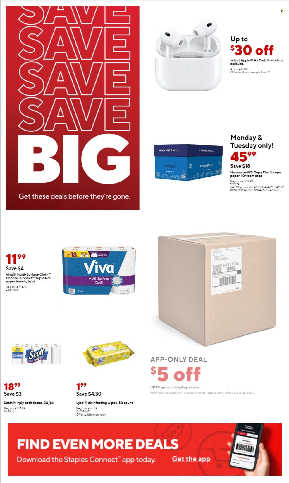 Staples Weekly Ad Flyer Specials April 2 to April 8, 2023