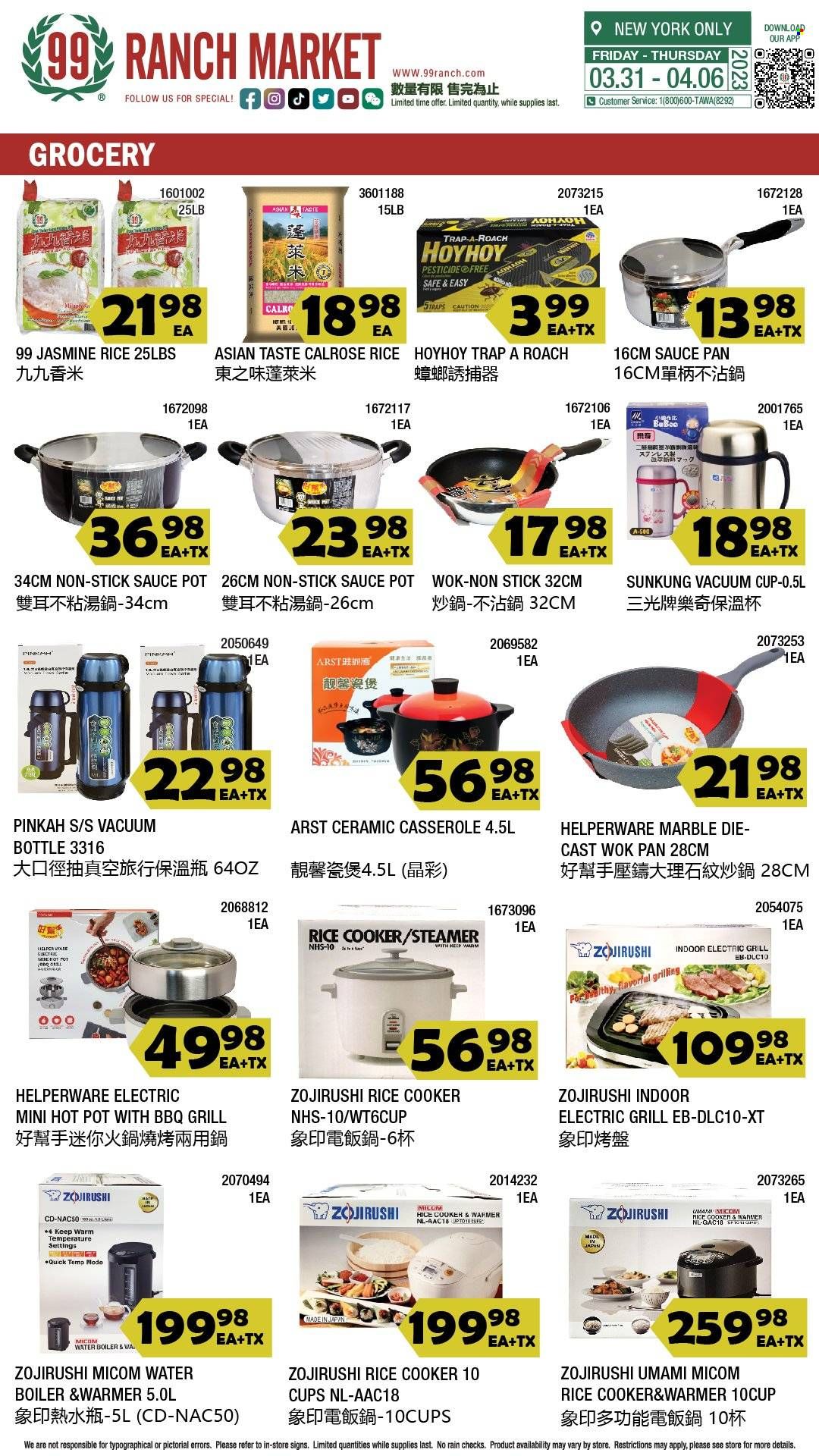 99 Ranch Market (10, 19, 40, CA, MD, NJ, OR, TX, WA) Weekly Ad Flyer Specials March 31 to April 6, 2023