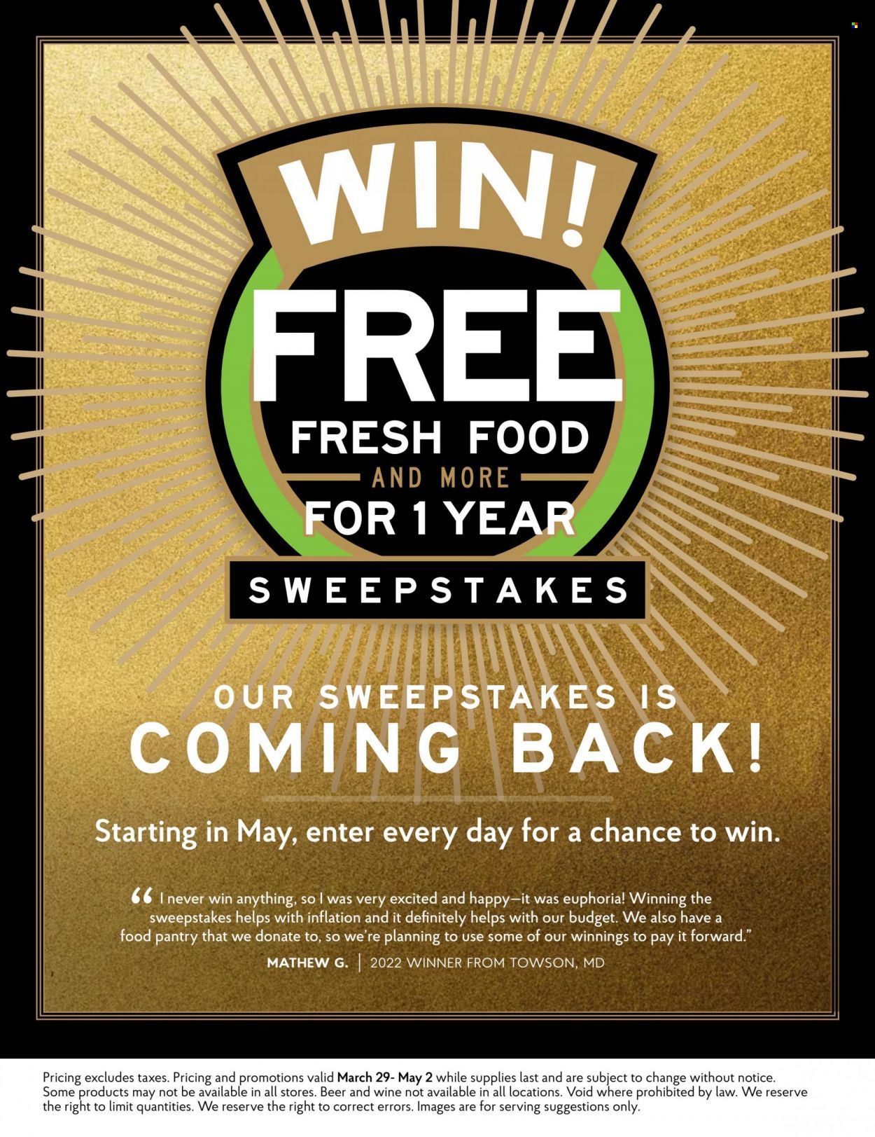 The Fresh Market Weekly Ad Flyer Specials April 1 to April 30, 2023