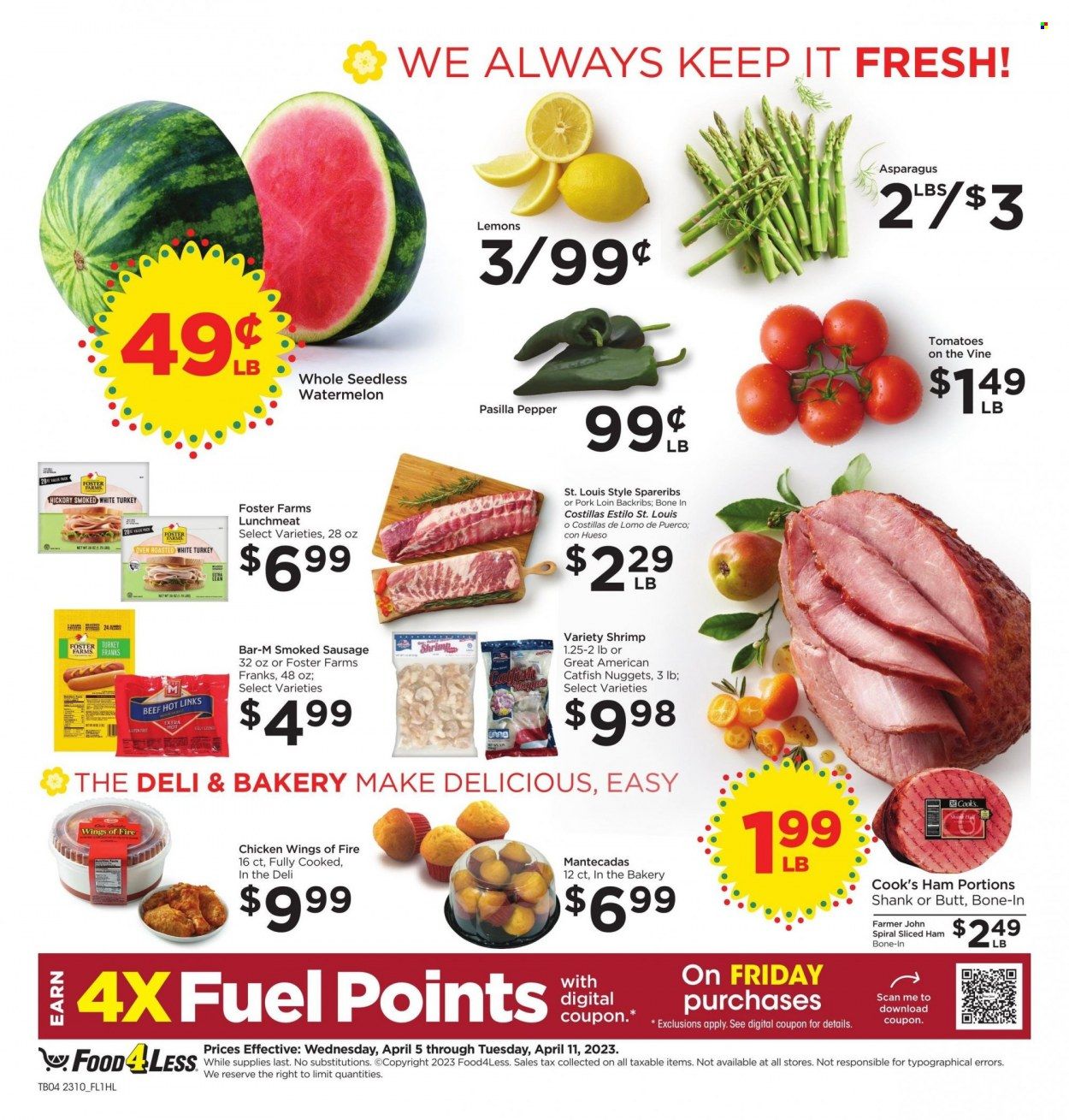 Food 4 Less (CA) Weekly Ad Flyer Specials April 5 to April 11, 2023