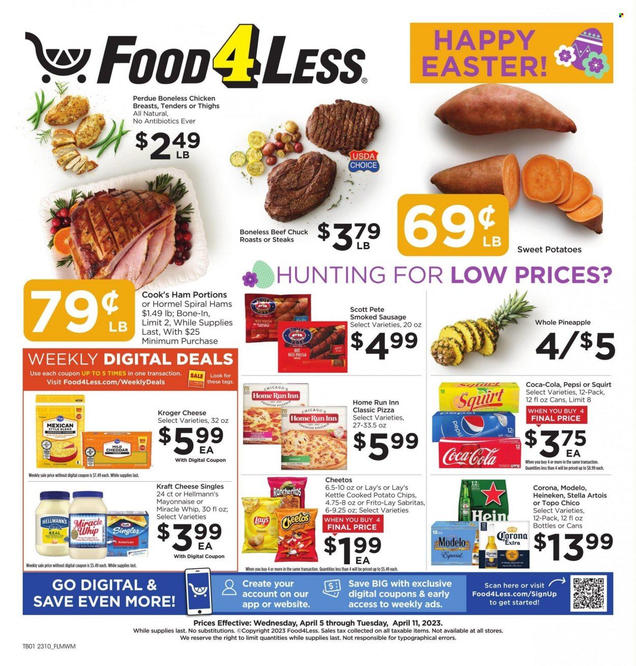 Food 4 Less (IL) Weekly Ad Flyer Specials April 5 to April 11, 2023