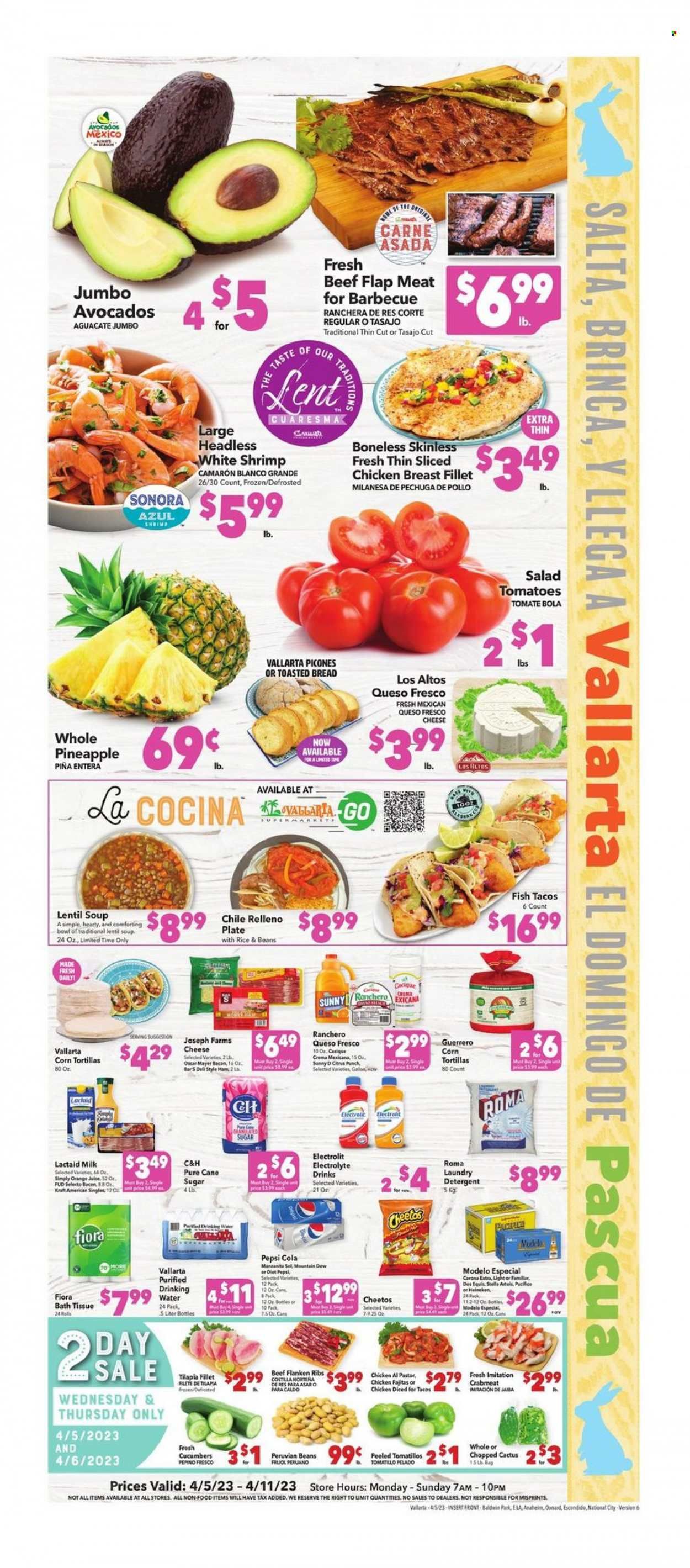 Vallarta (CA) Weekly Ad Flyer Specials April 5 to April 11, 2023