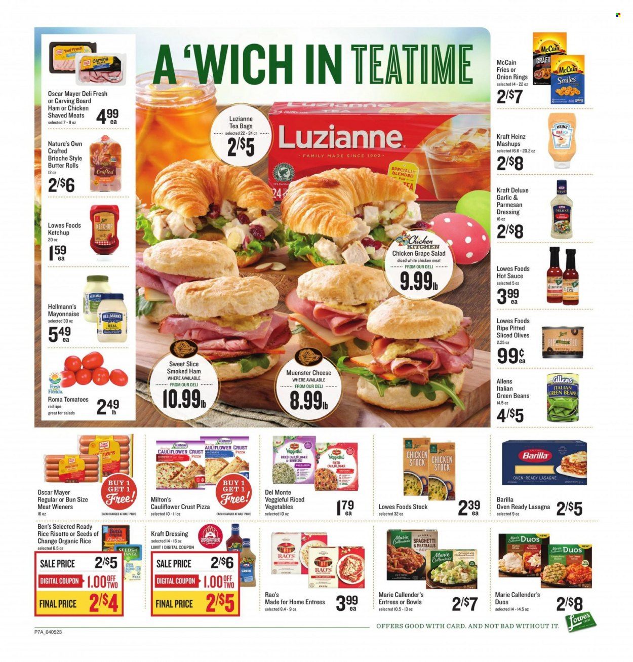 Lowes Foods (NC, SC) Weekly Ad Flyer Specials April 5 to April 11, 2023