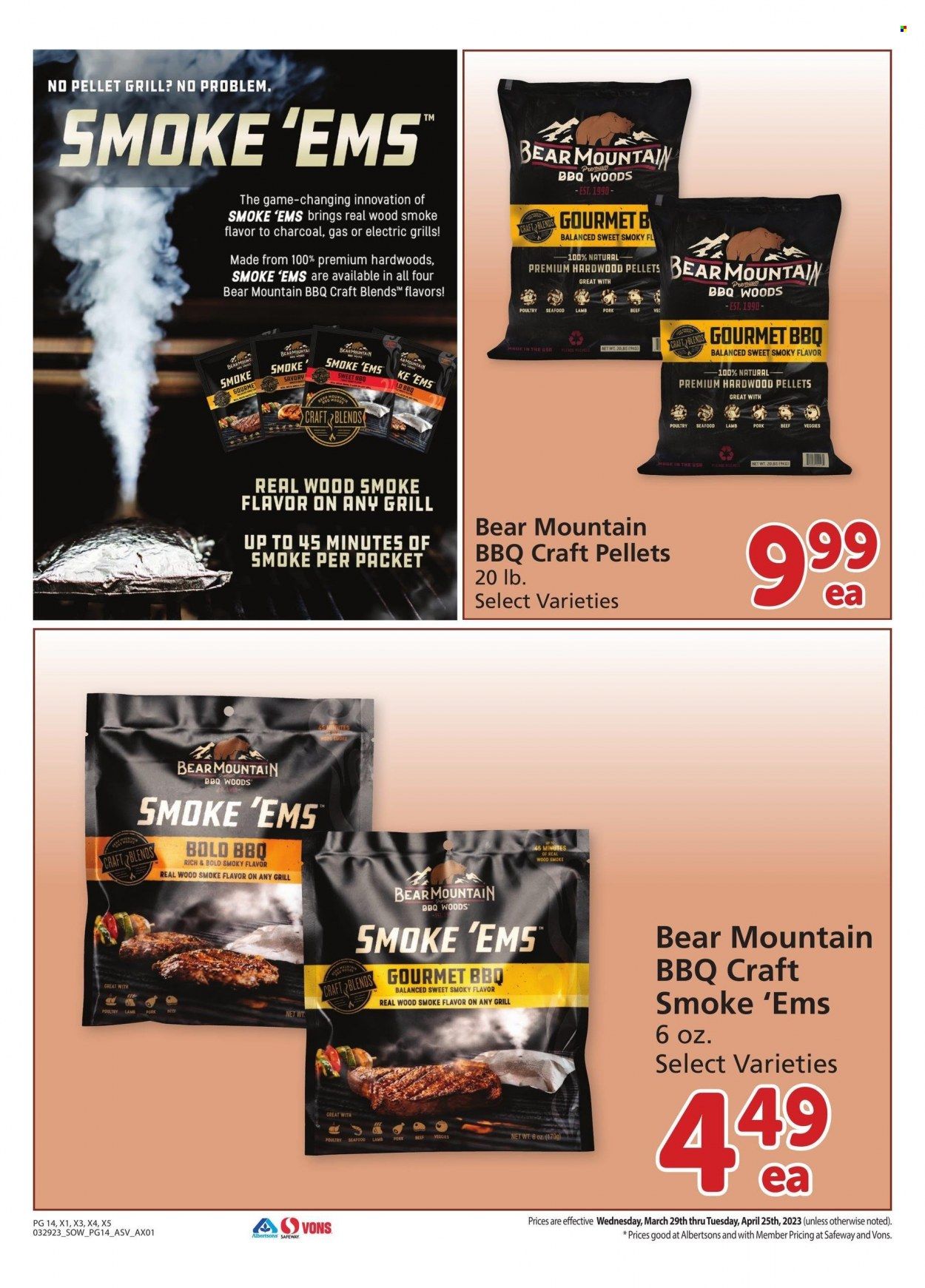 Vons (NV) Weekly Ad Flyer Specials March 29 to April 25, 2023