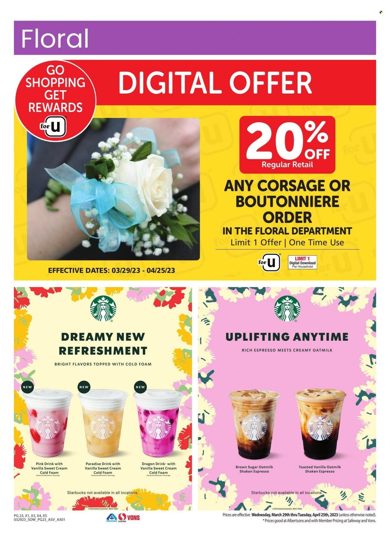 Vons (NV) Weekly Ad Flyer Specials March 29 to April 25, 2023