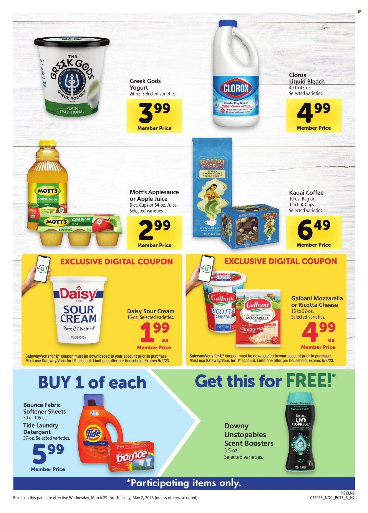 Vons (CA) Weekly Ad Flyer Specials March 29 to May 2, 2023