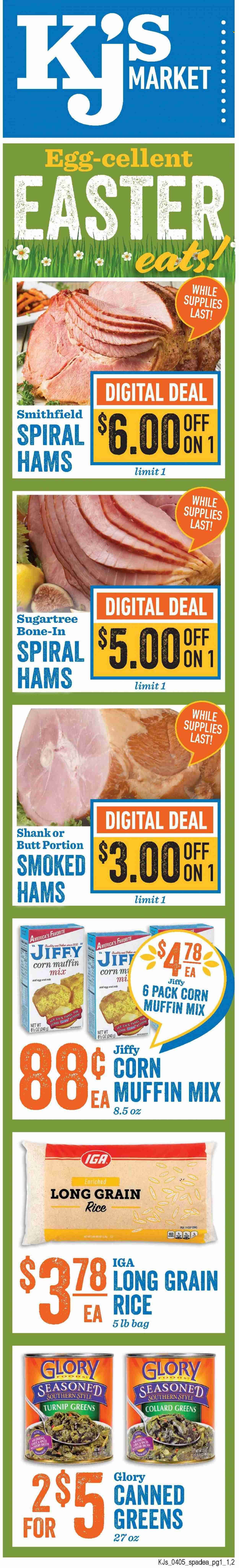 KJ´s Market (GA, SC) Weekly Ad Flyer Specials April 5 to April 11, 2023