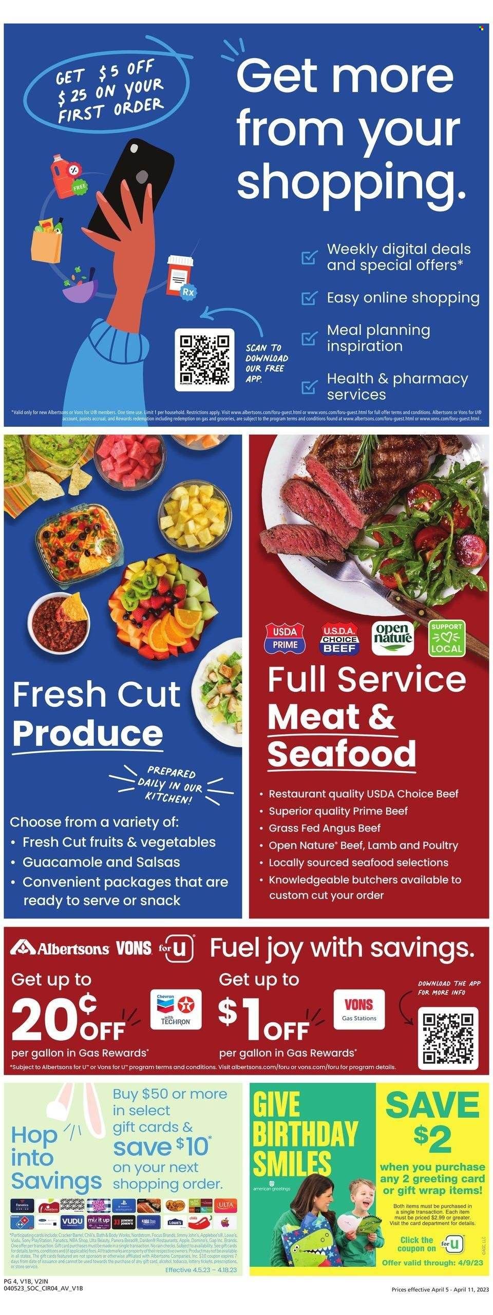 Vons (CA) Weekly Ad Flyer Specials April 5 to April 11, 2023