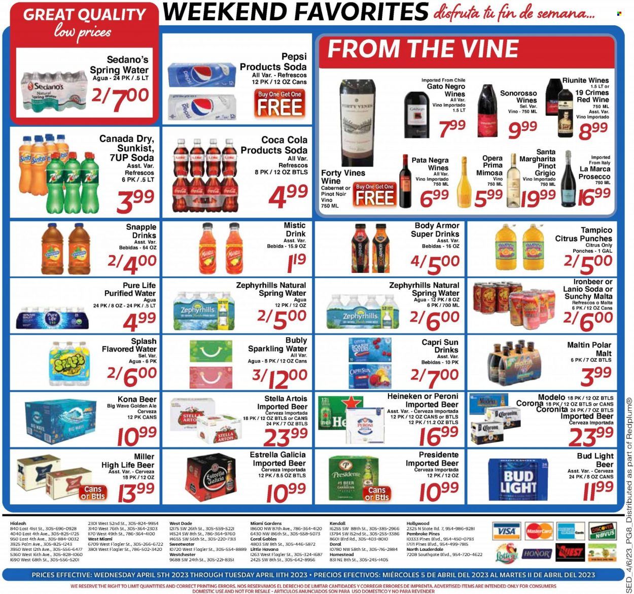 Sedano's (FL) Weekly Ad Flyer Specials April 5 to April 11, 2023
