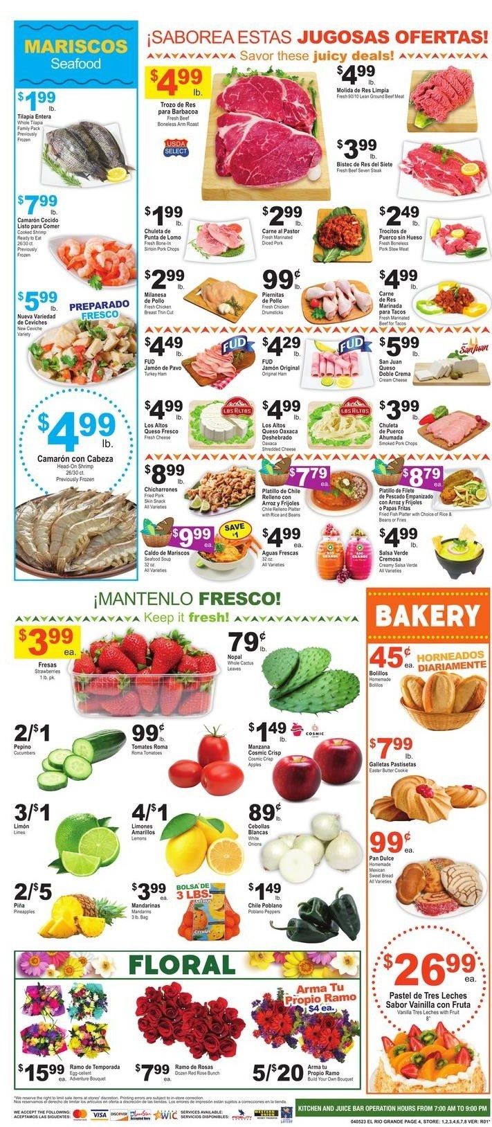 El Rio Grande (TX) Weekly Ad Flyer Specials April 5 to April 11, 2023