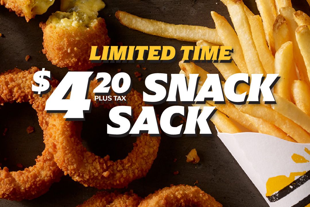 Get a $4.20 Snack Sack at Carl’s Jr. with Fries, Jalapeño Poppers and More Through to April 24 Get a $4.20 Snack Sack at Carl’s Jr. with Fries, Jalapeño Poppers and More Through to April 24