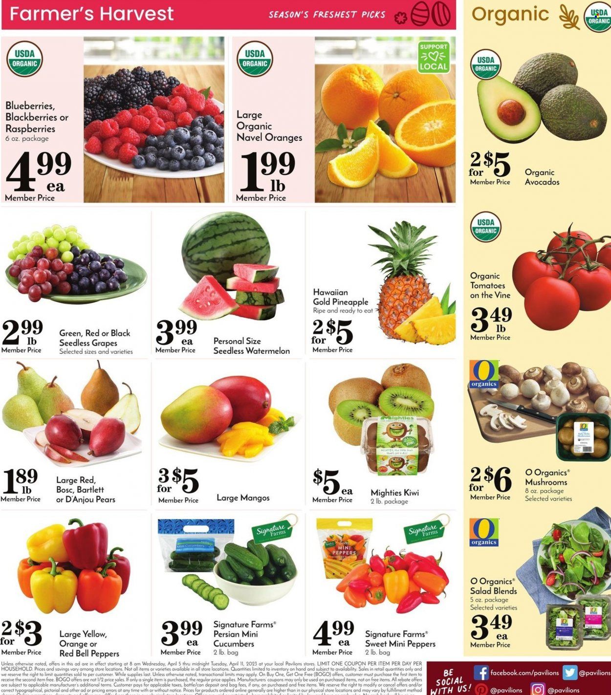 Pavilions (CA) Weekly Ad Flyer Specials April 5 to April 11, 2023