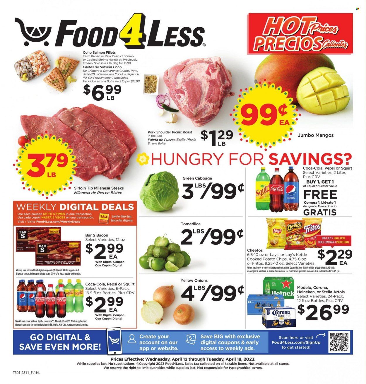 Food 4 Less (CA) Weekly Ad Flyer Specials April 12 to April 18, 2023