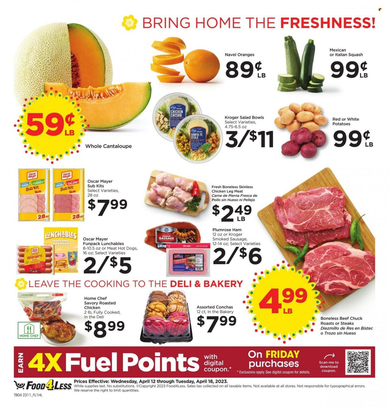 Food 4 Less (CA) Weekly Ad Flyer Specials April 12 to April 18, 2023