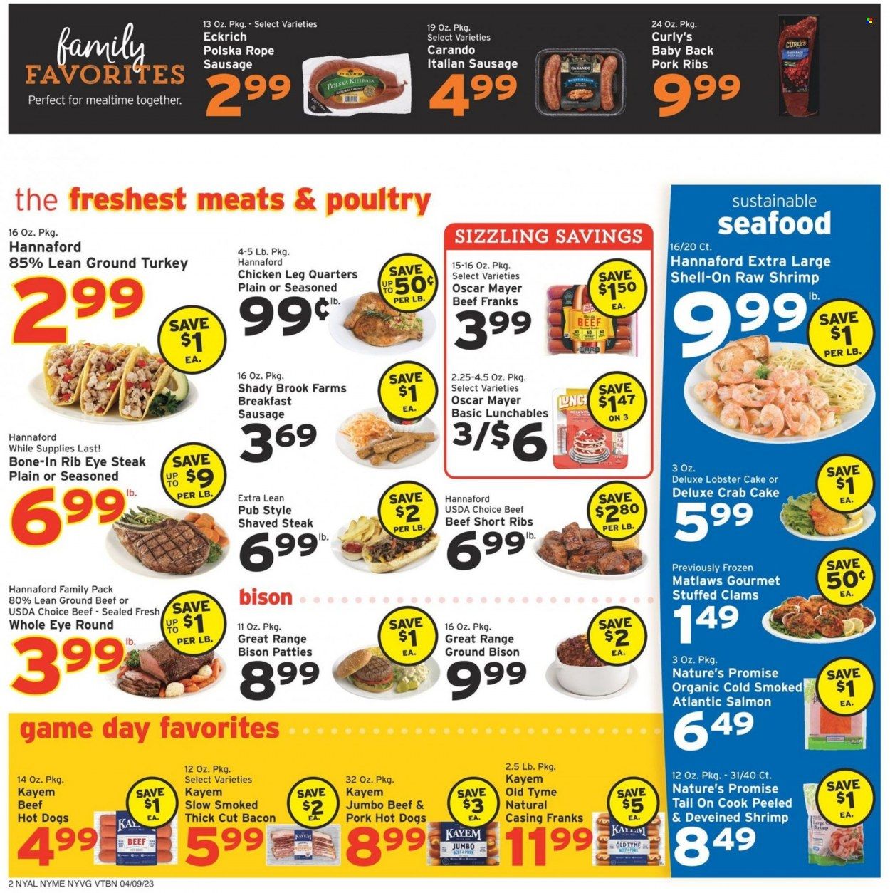 Hannaford (NY) Weekly Ad Flyer Specials April 9 to April 15, 2023
