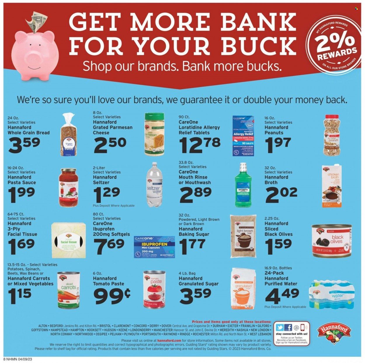 Hannaford (NH) Weekly Ad Flyer Specials April 9 to April 15, 2023