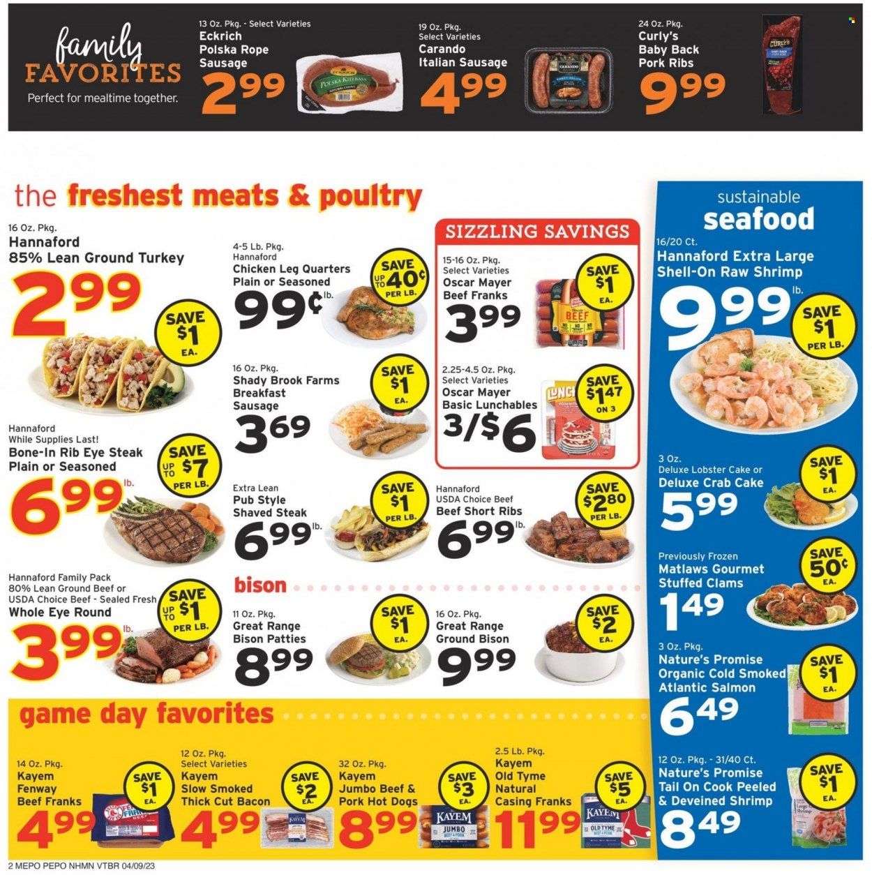 Hannaford (NH) Weekly Ad Flyer Specials April 9 to April 15, 2023