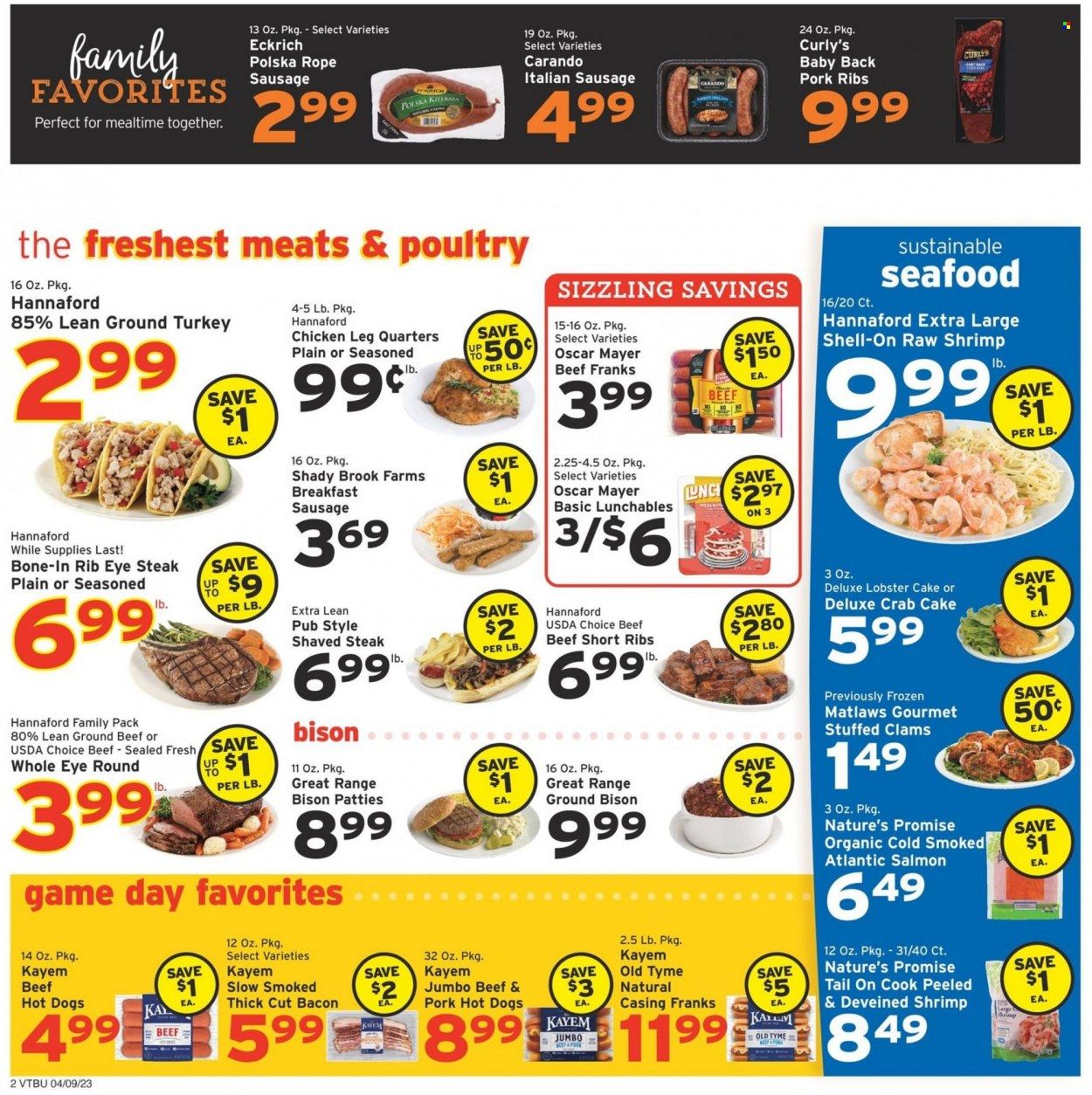 Hannaford (VT) Weekly Ad Flyer Specials April 9 to April 15, 2023