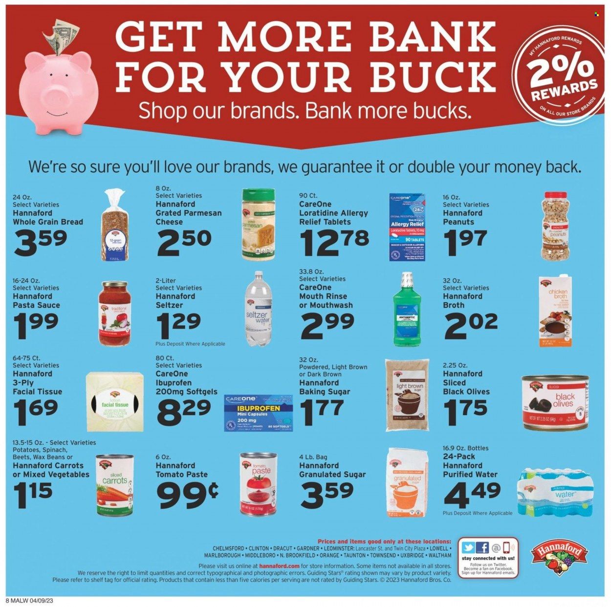 Hannaford (MA) Weekly Ad Flyer Specials April 9 to April 15, 2023