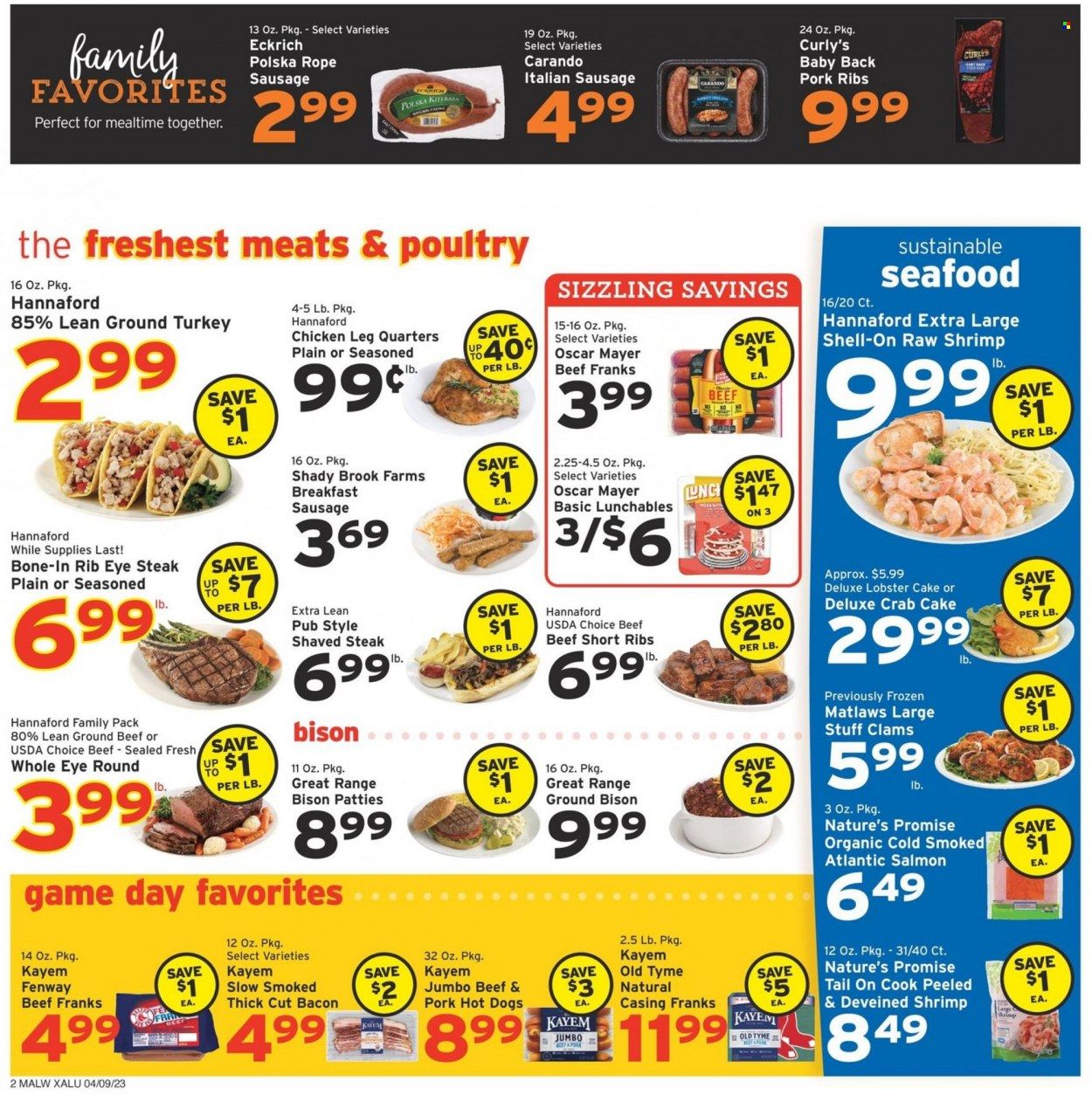 Hannaford (MA) Weekly Ad Flyer Specials April 9 to April 15, 2023