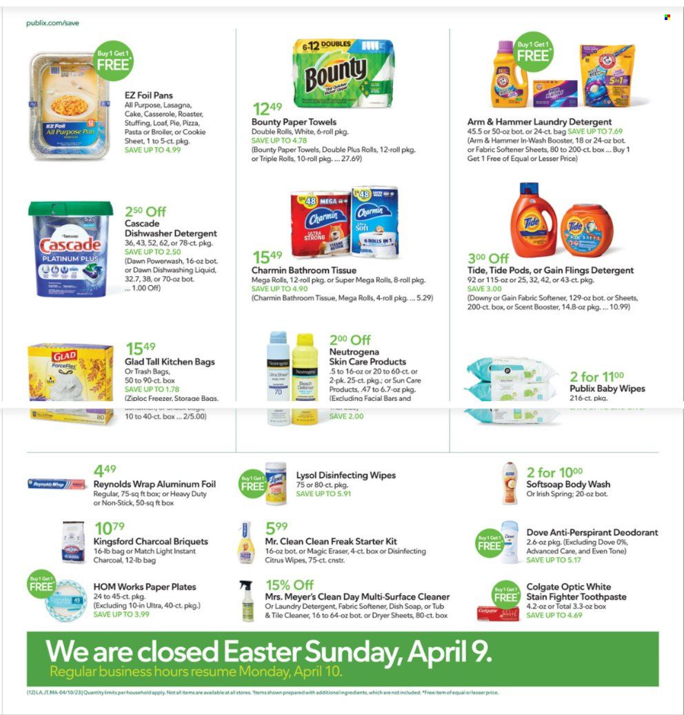 Publix (AL, FL, GA, NC, SC, TN) Weekly Ad Flyer Specials April 10 to April 12, 2023