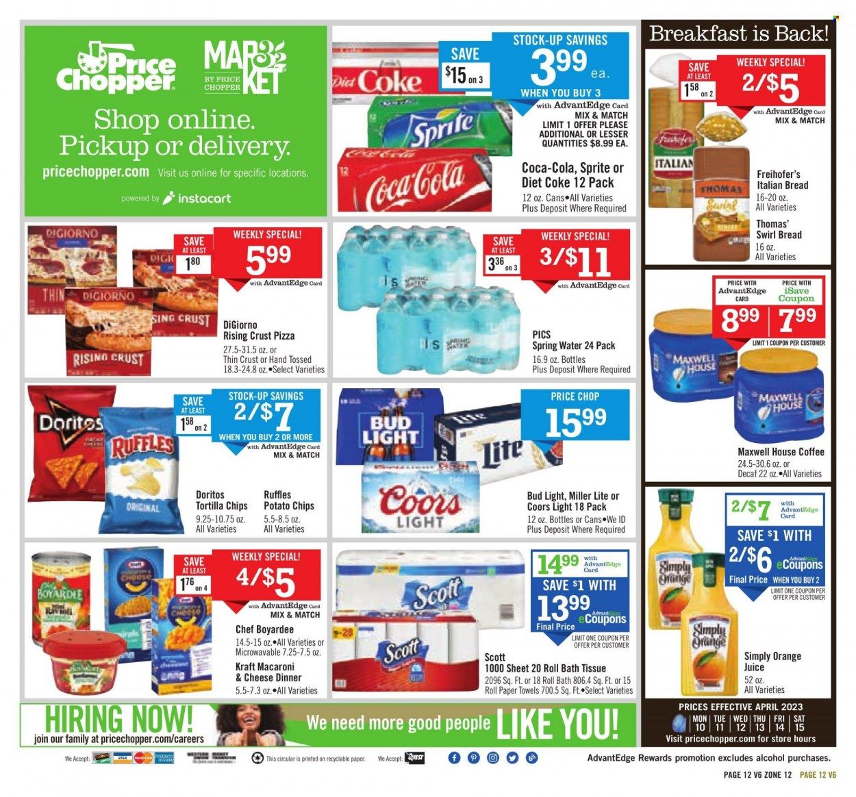Price Chopper (VT) Weekly Ad Flyer Specials April 9 to April 15, 2023