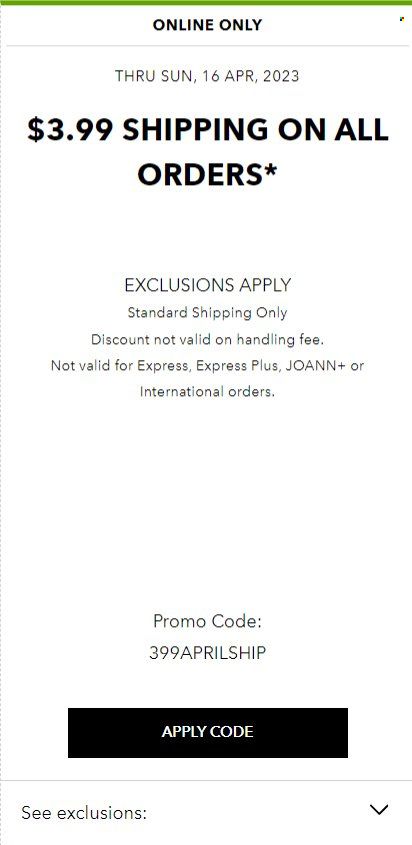 JOANN Weekly Ad Flyer Specials April 11 to April 29, 2023