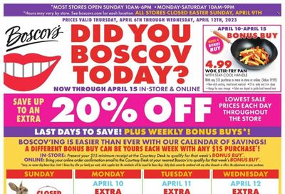 Boscov's (CT, DE, MD, NJ, NY, PA) Weekly Ad Flyer Specials April 6 to April 12, 2023