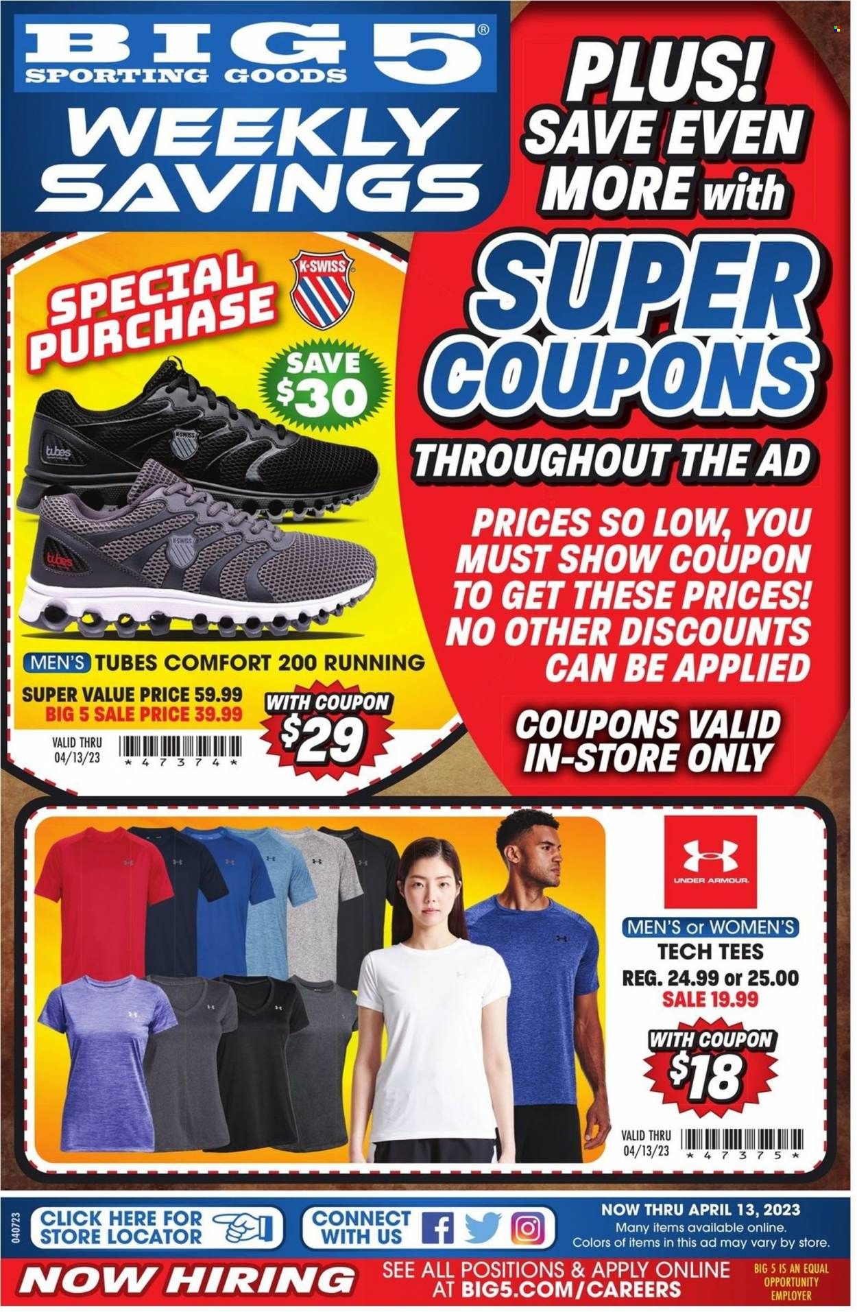 Big 5 (AZ, CA, CO, ID, NM, OR, UT, WA) Weekly Ad Flyer Specials April 7 to April 13, 2023