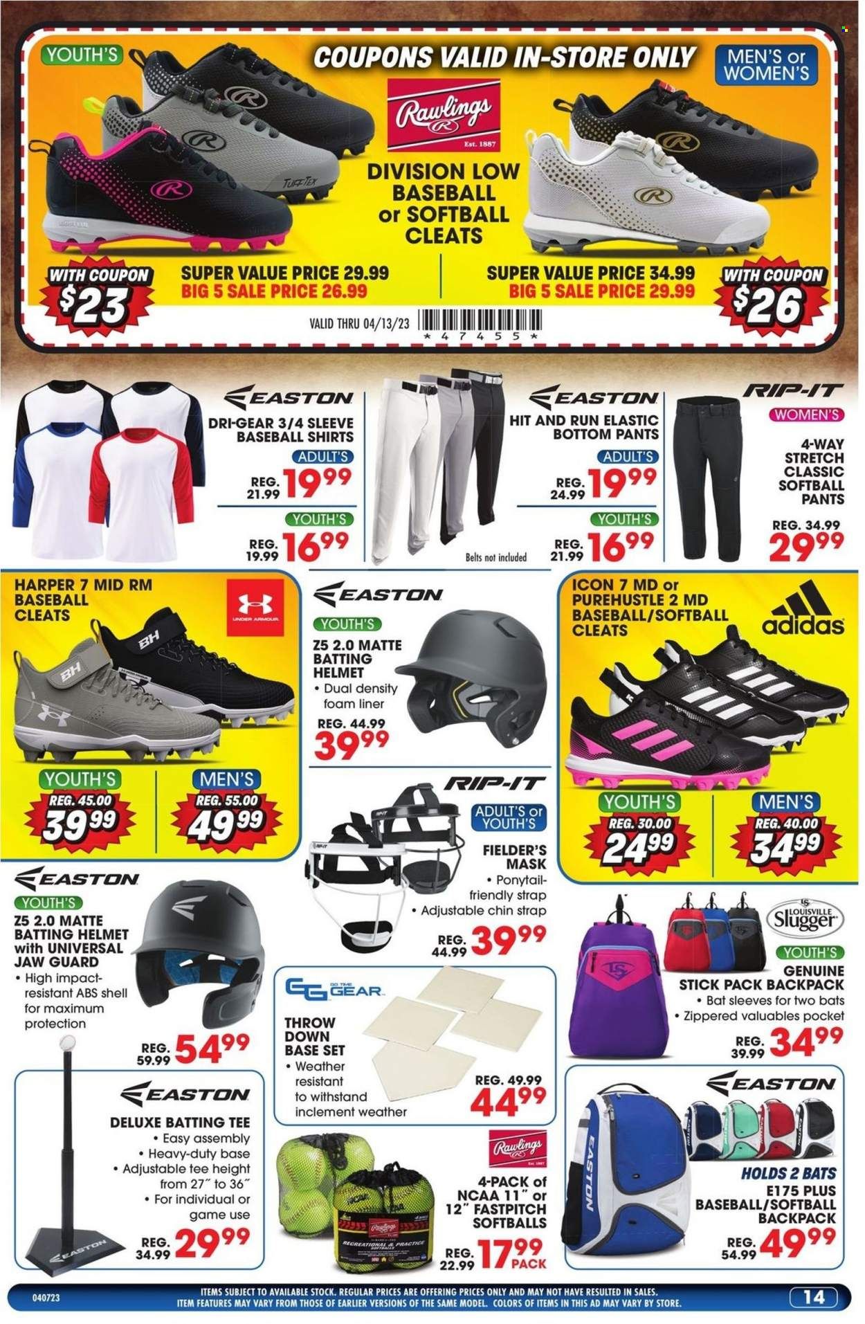 Big 5 (AZ, CA, CO, ID, NM, OR, UT, WA) Weekly Ad Flyer Specials April 7 to April 13, 2023