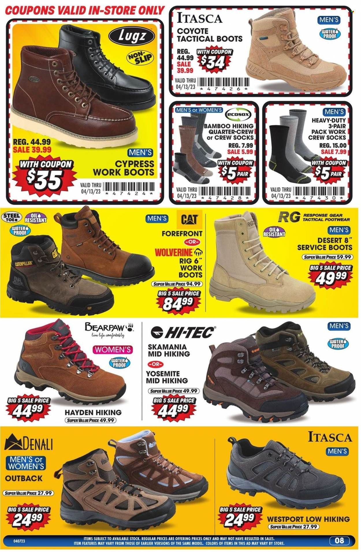 Big 5 (AZ, CA, CO, ID, NM, OR, UT, WA) Weekly Ad Flyer Specials April 7 to April 13, 2023