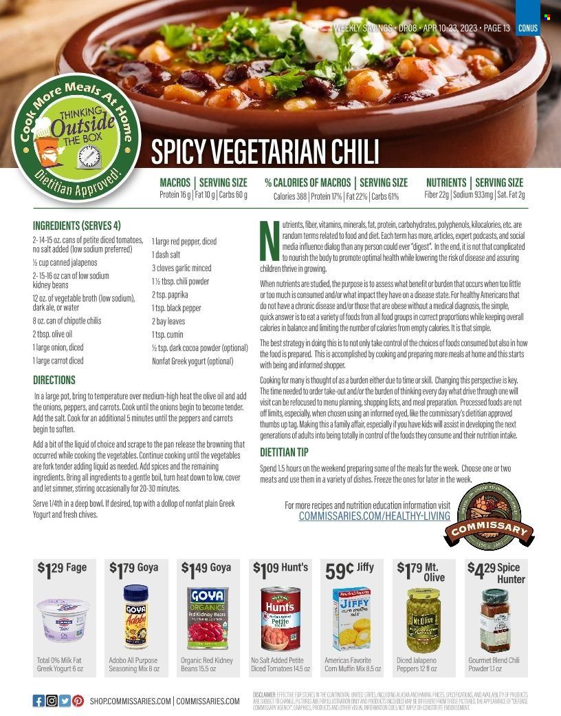 Commissary Weekly Ad Flyer Specials April 10 to April 23, 2023