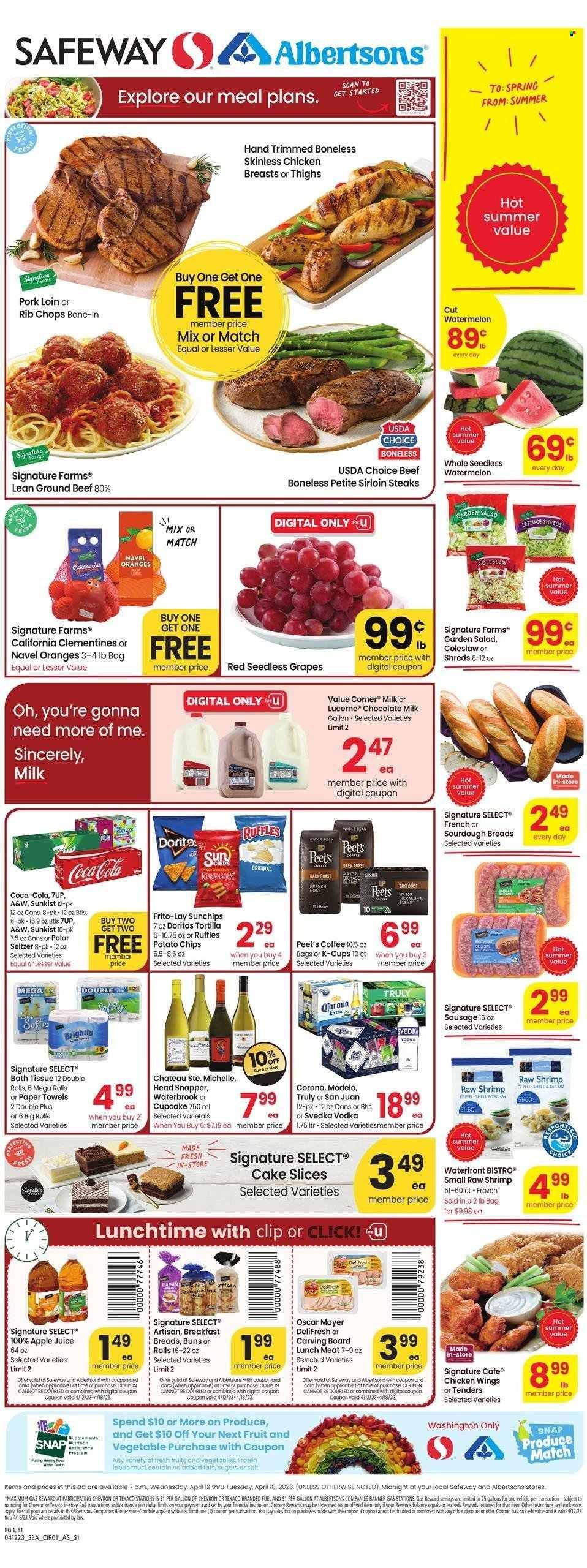 Safeway (WA) Weekly Ad Flyer Specials April 12 to April 18, 2023