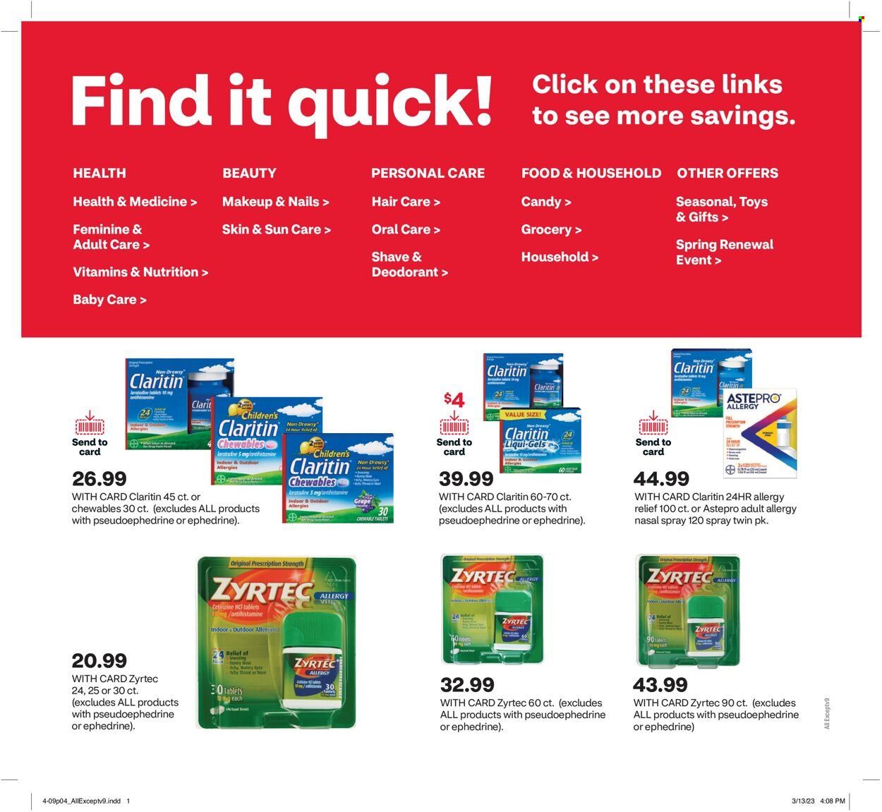 CVS Pharmacy Weekly Ad Flyer Specials April 9 to April 15, 2023