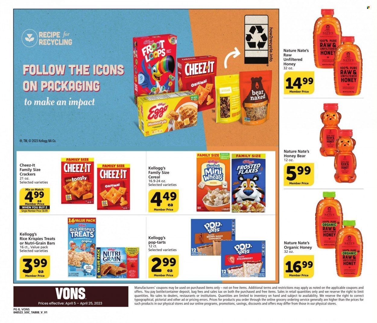 Vons (CA) Weekly Ad Flyer Specials April 5 to April 25, 2023