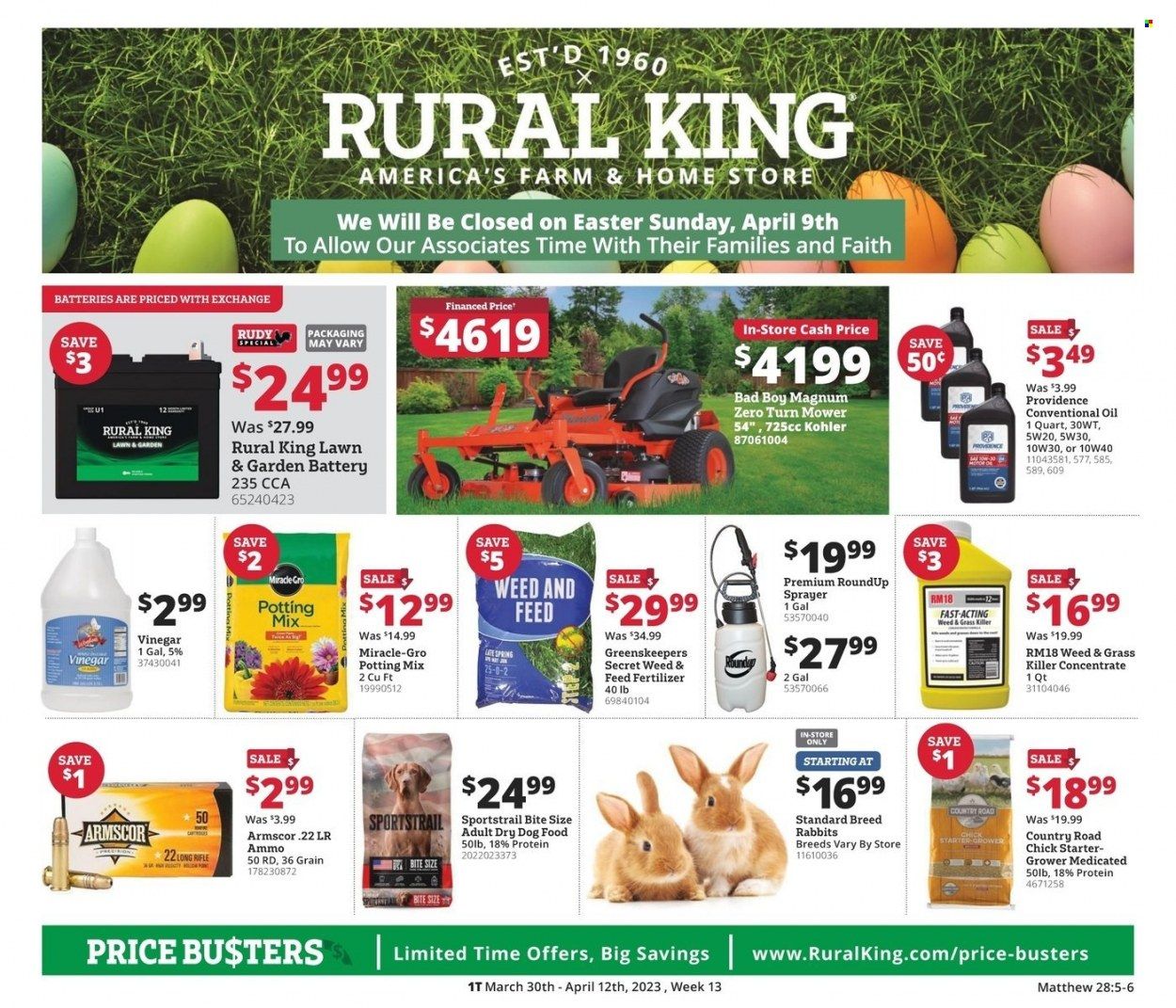 Rural King Weekly Ad Flyer Specials March 29 to April 12, 2023