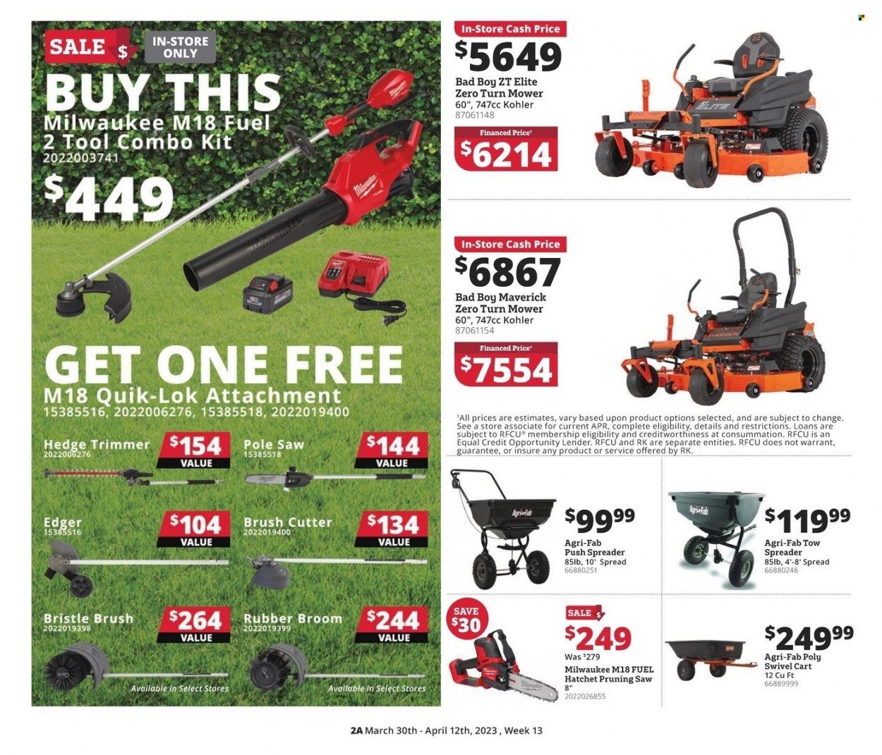 Rural King Weekly Ad Flyer Specials March 29 to April 12, 2023
