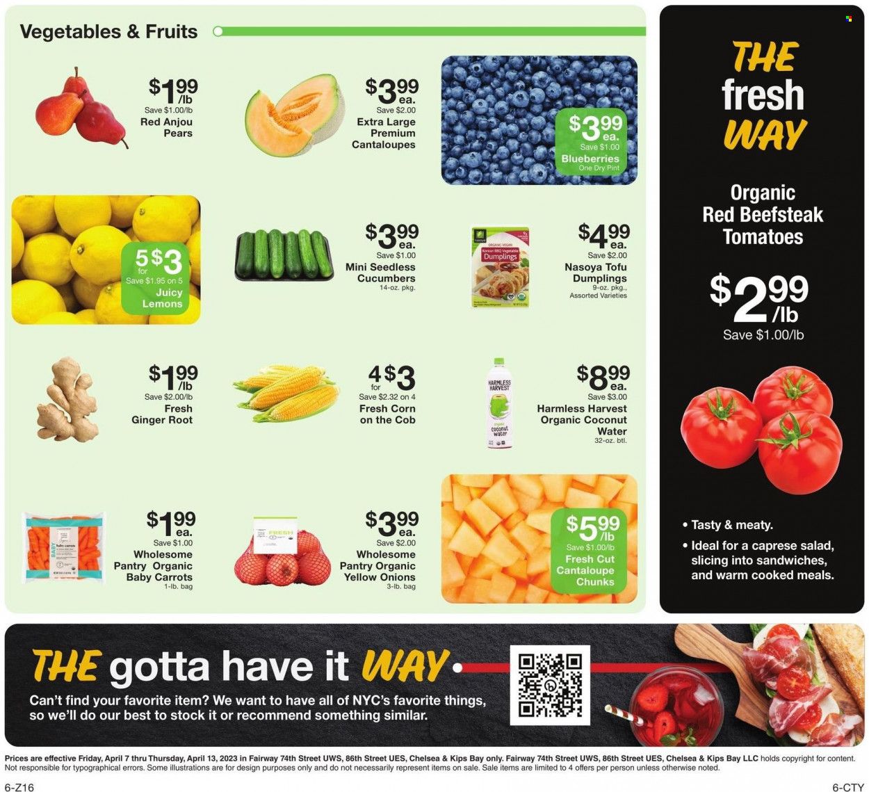 Fairway Market (CT, NJ, NY) Weekly Ad Flyer Specials April 7 to April 13, 2023