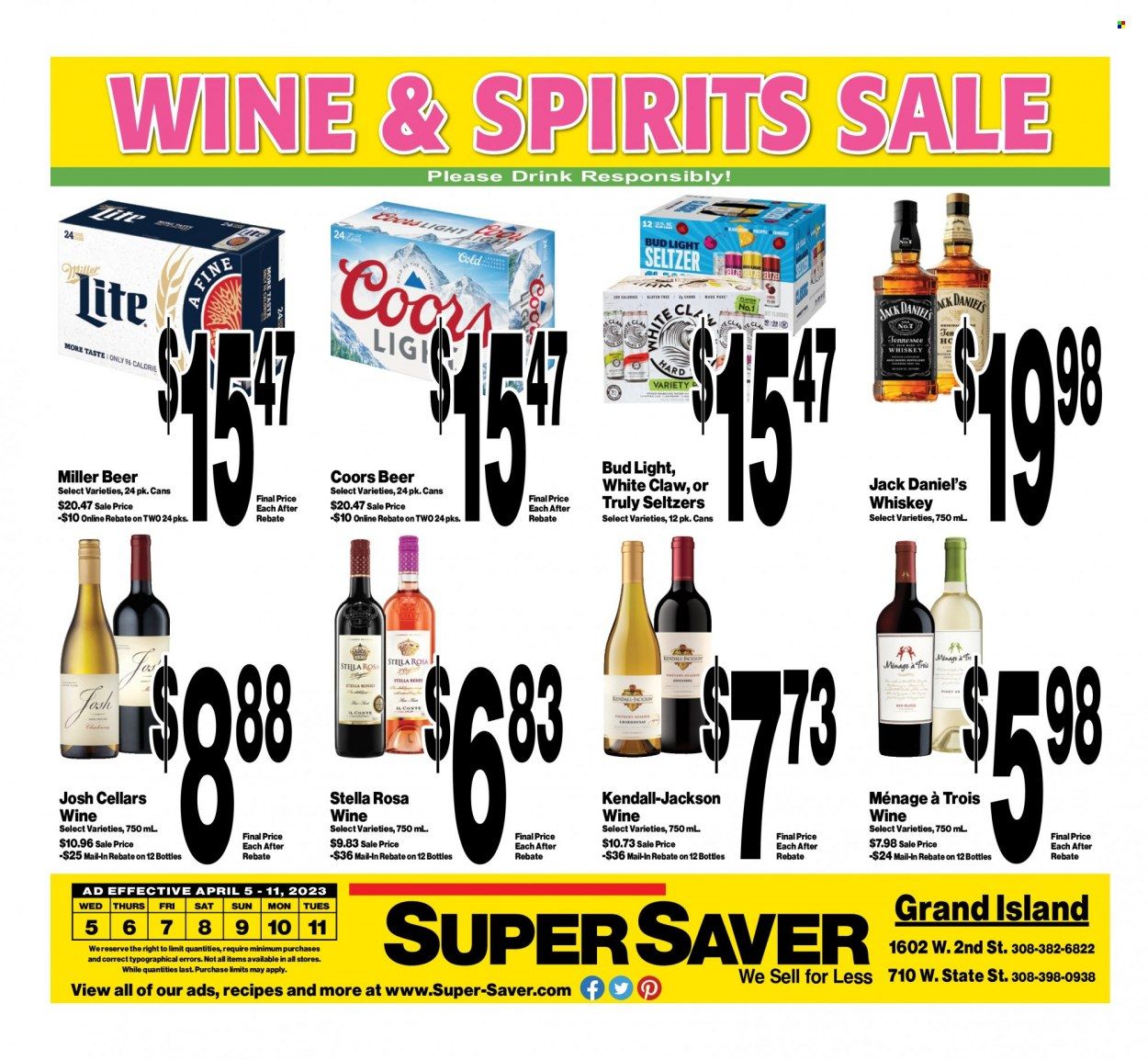 Super Saver Weekly Ad Flyer Specials April 5 to April 11, 2023