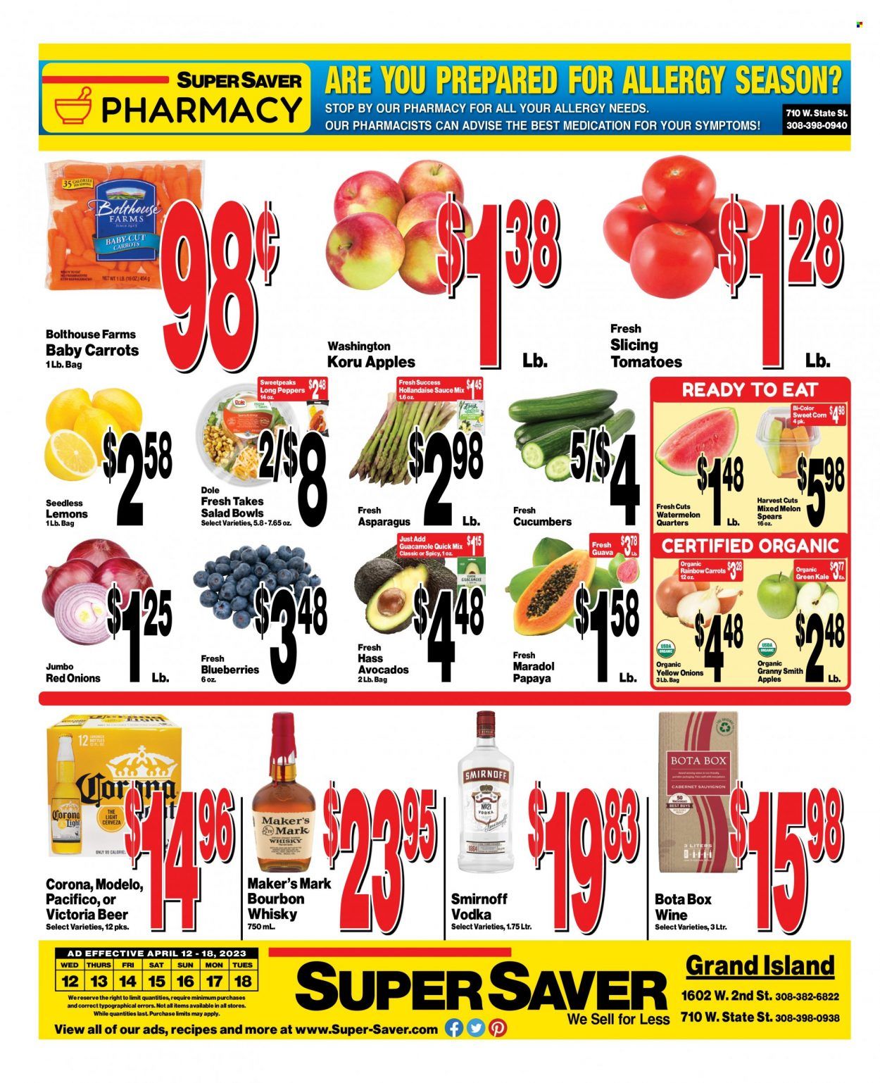 Super Saver Weekly Ad Flyer Specials April 12 to April 18, 2023